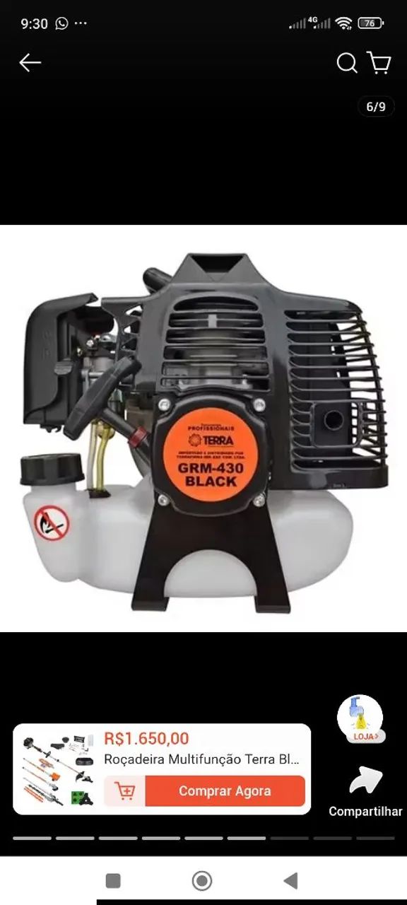 Máquina roçadeira multifunçõ 