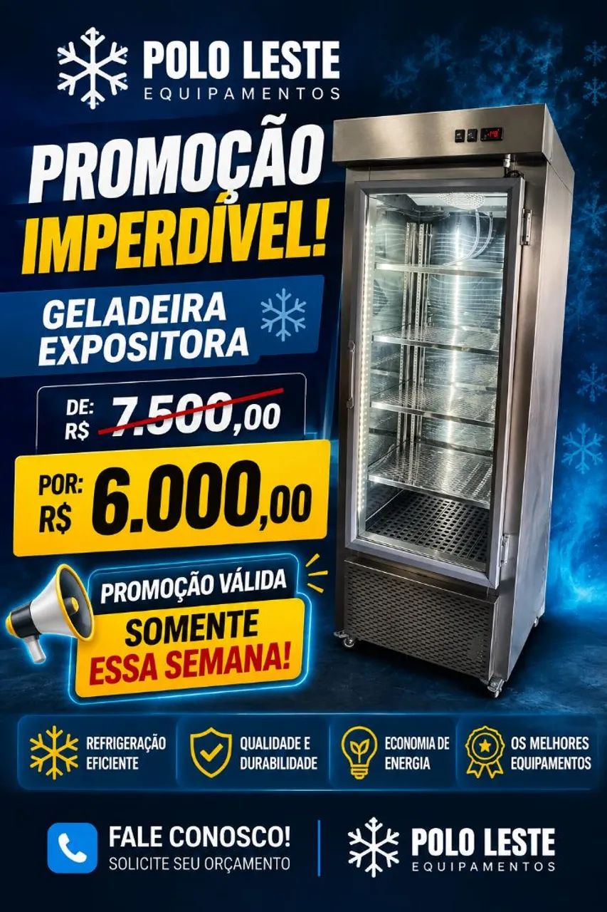Geladeira expositora 