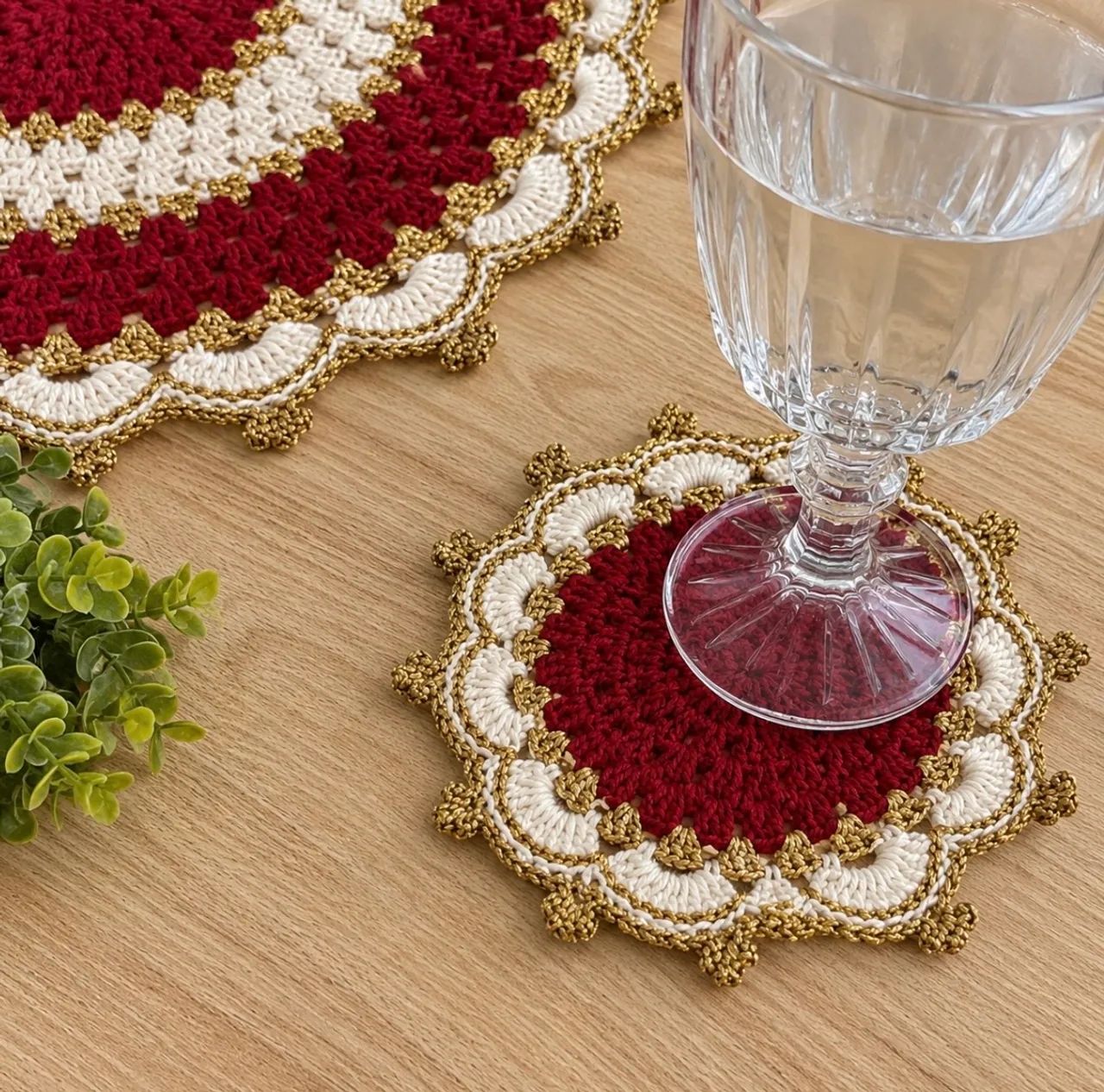 Sousplast em crochê - Foto 2