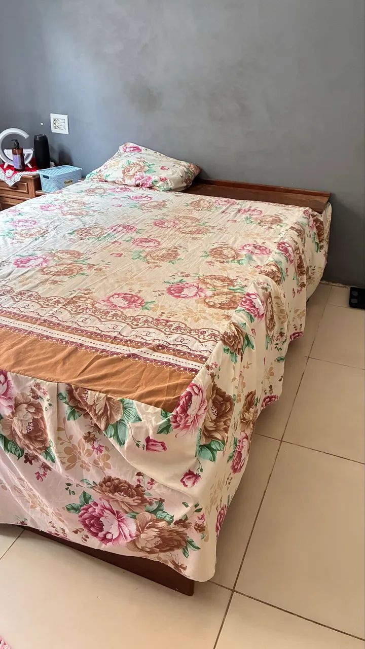 Cama Casal Madeira Nobre