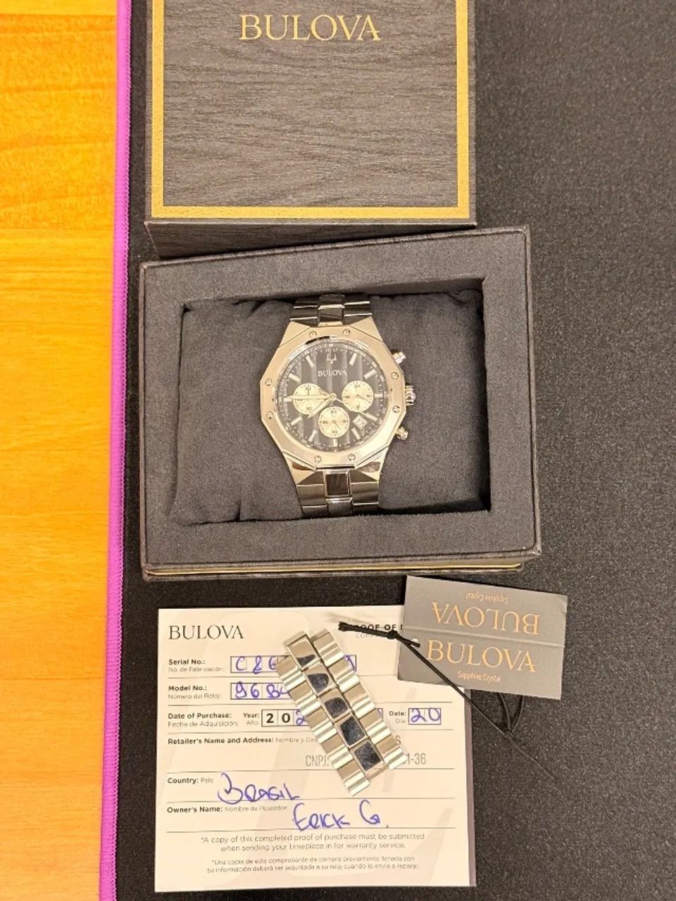 Bulova Prestige 40mm vidro de safira - Foto 4