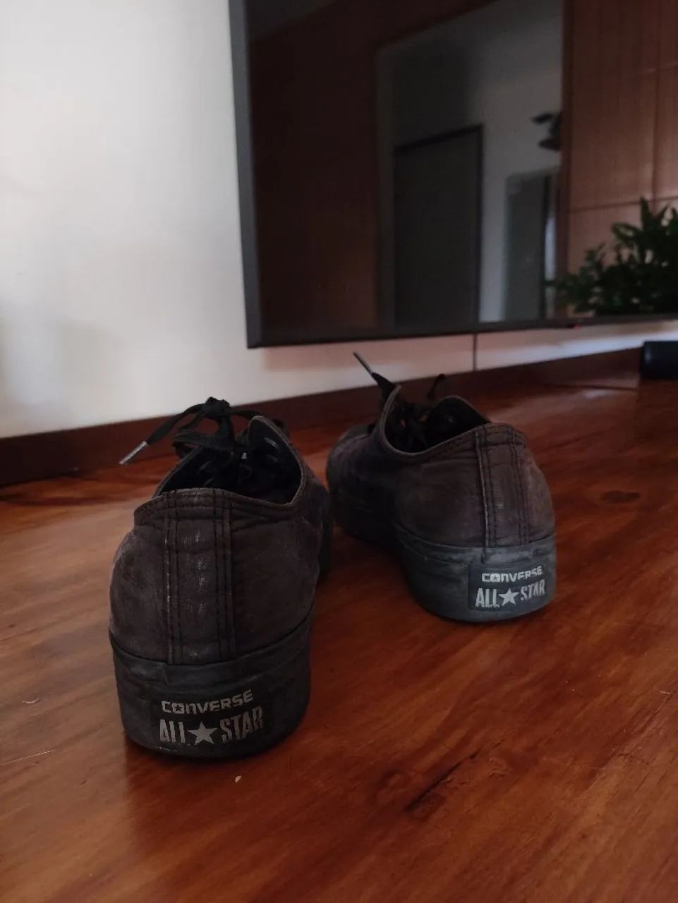 tênis converse all star all black 37 camurça plataforma cano baixo - Foto 4