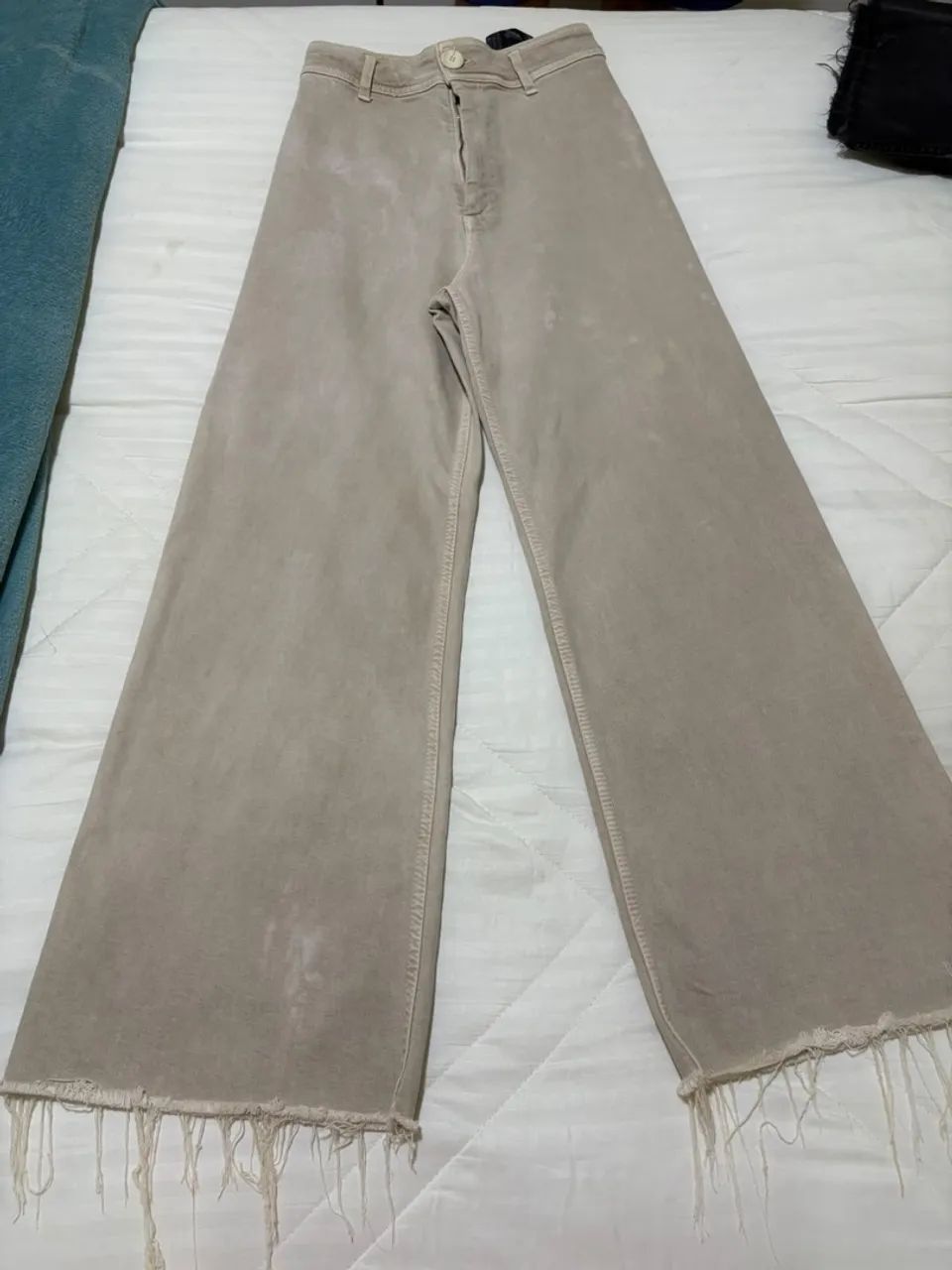 Calça zara Wide leg Bege