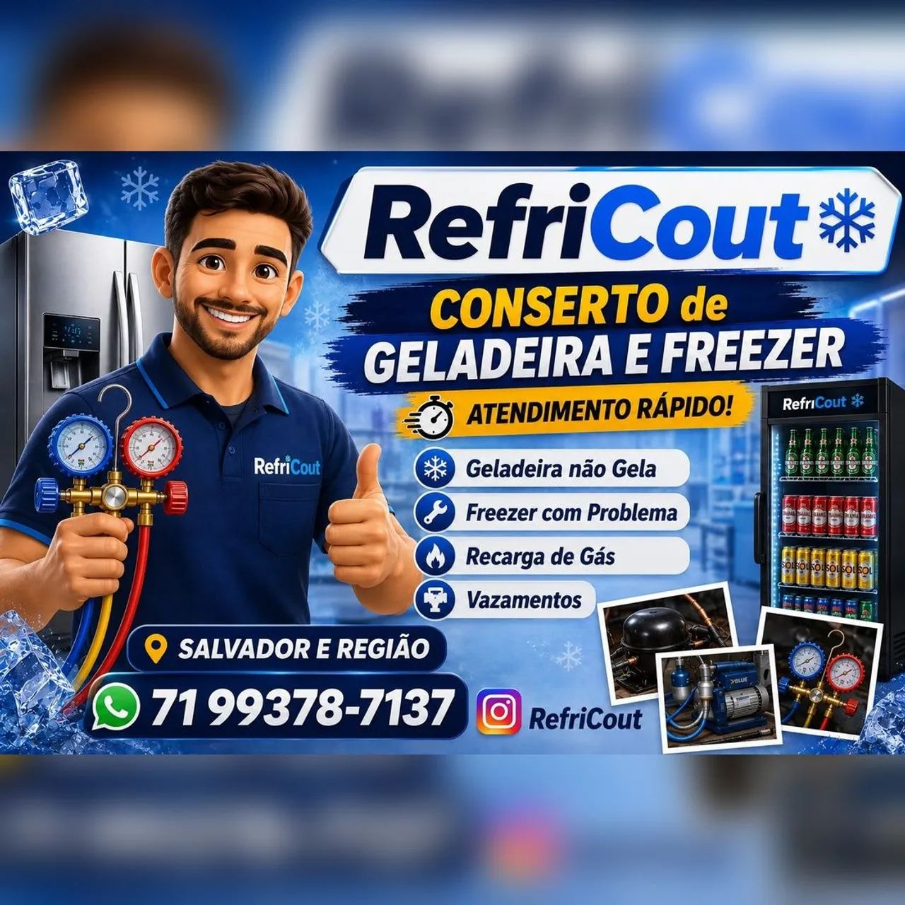Conserto de Geladeira / Freezer
