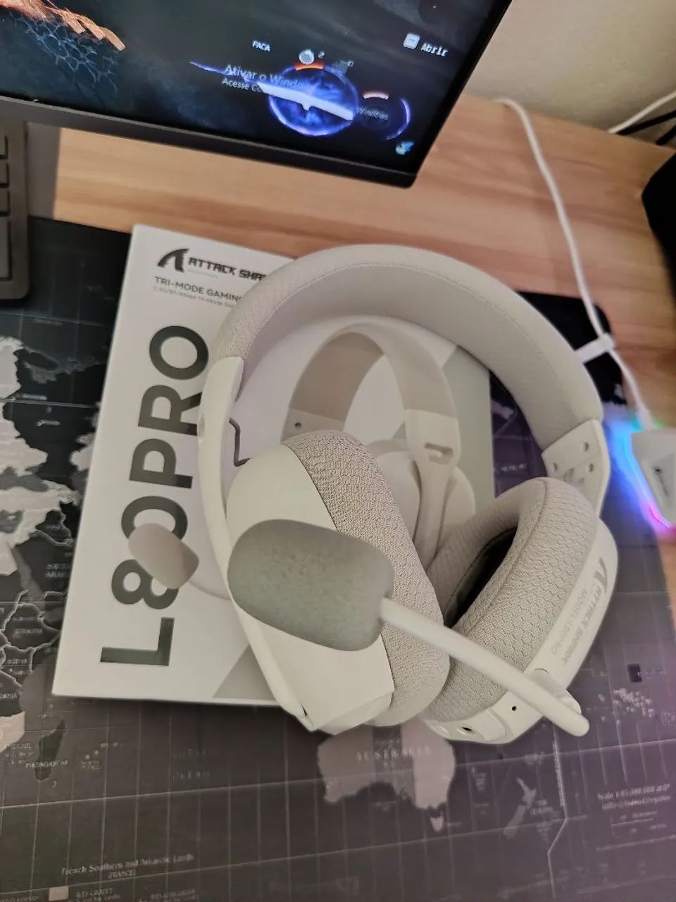Attack Shark L80 Pro Headset Branco  - Foto 2