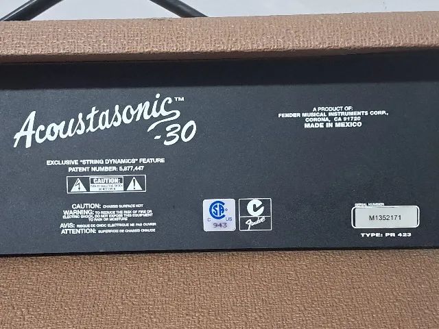 Amplificador Fender AcoustaSonic30 - Made in México - Foto 5