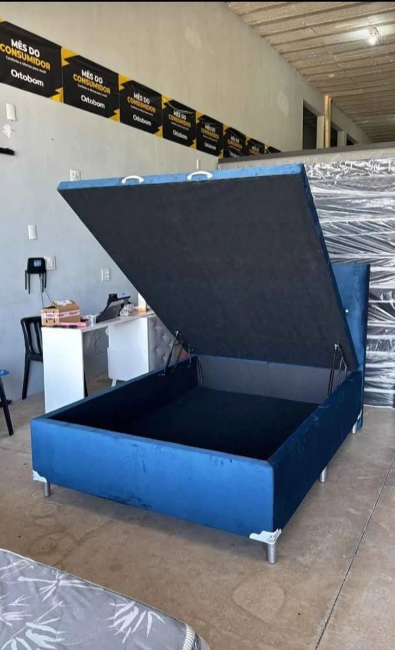 Cama box baú entrega imediata novo e embalados - Foto 2