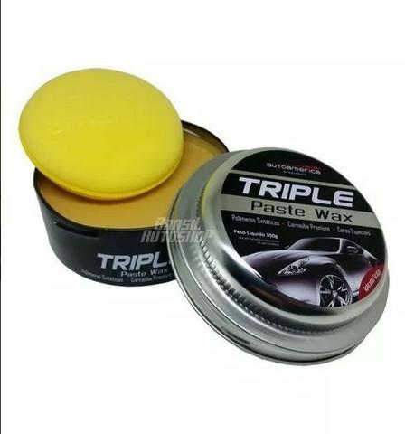 Cera de Carnauba Triple Paste Wax 300 gramas Autoamerica - Foto 2