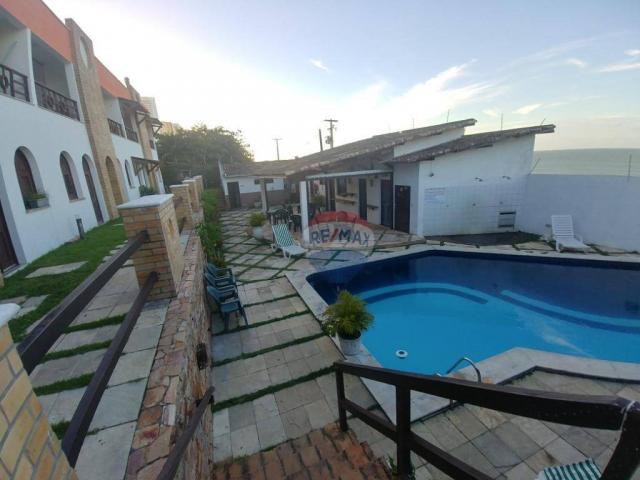 Flat estilo casa duplex com 2 dormitórios à venda, 57 m² por r$ 185.000 - ponta negra - na - Foto 4
