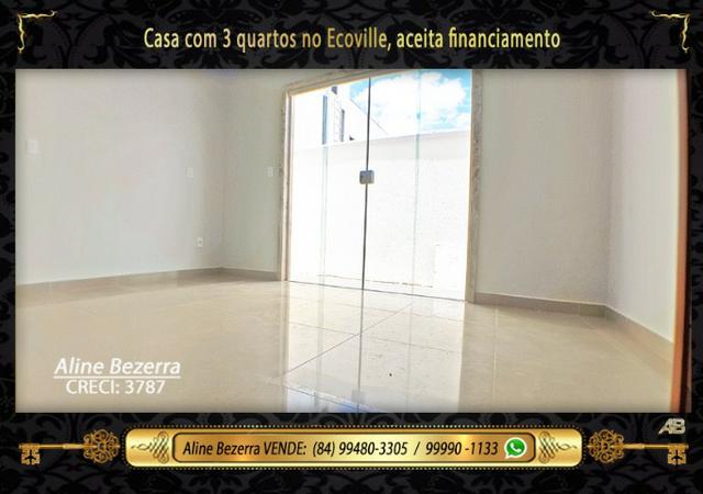 Casa no Ecoville já com luminárias, box e alto padrão, acabamento diferenciado, financia - Foto 10