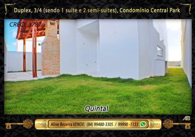 Duplex no Central Park com móveis projetados, 3 quartos, amplo espaço gourmet - Foto 15
