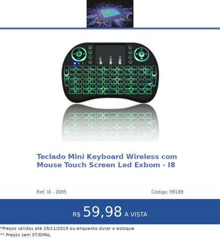 Mini teclado wiriless
