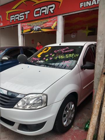 Renault Logan ano 2012 entrada + parcelas 489,00 fx cdc- grátis IPVA 2020 e gnv - Foto 3