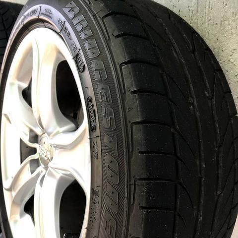 Rodas Originais Audi A5 Aro 17 5x112 + Pneus Bridgestone Novos - Foto 3