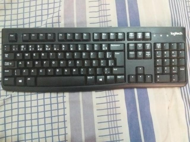 Teclado e Munitor de Computador ( Novo) Marca Logitech (Marca Boa) Original!! - Foto 2