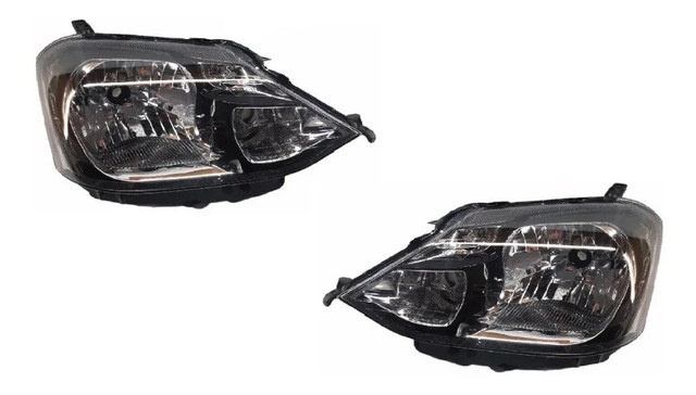 Par Farol Mascara Negra Toyota Etios 2017 2018 2019 2020 - Foto 2