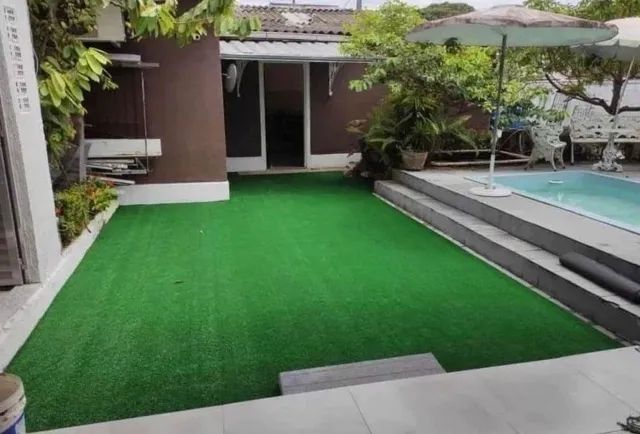 Grama Sintética Premium 12 mm Pronta Entrega Rolo de 30 metros Academia Playground