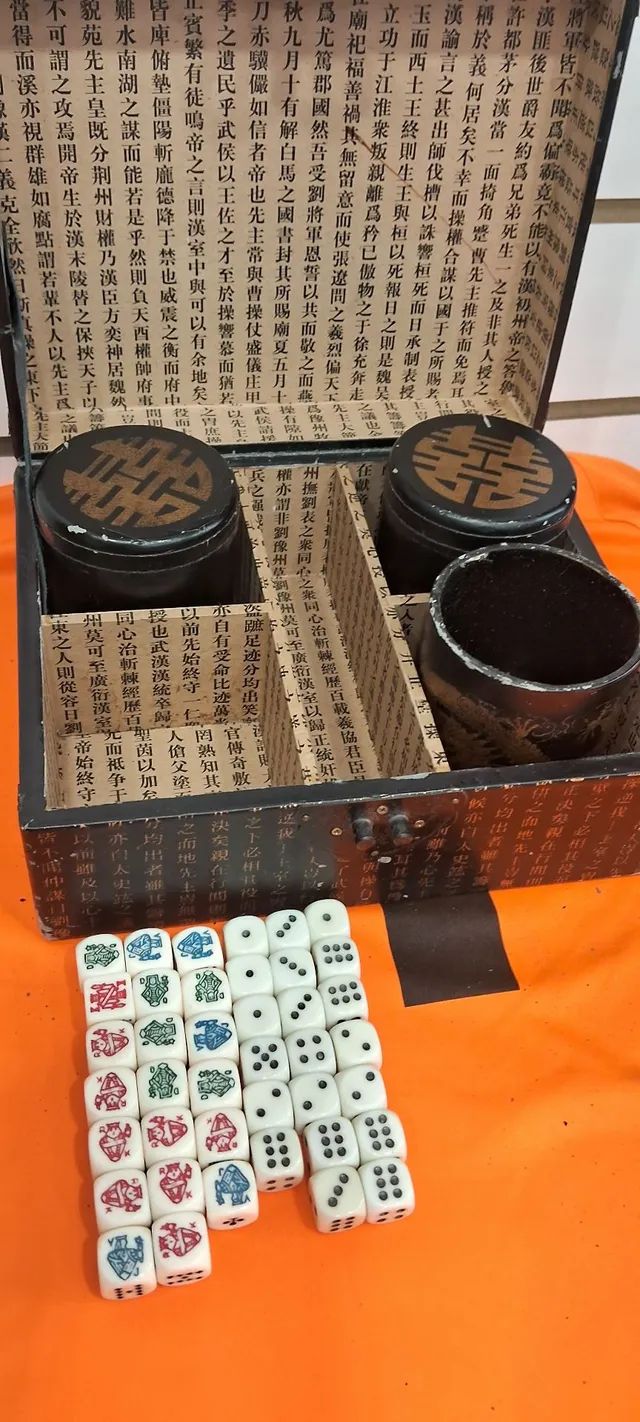 Antigo e raro Jogo oriental de dados diversos - Foto 2