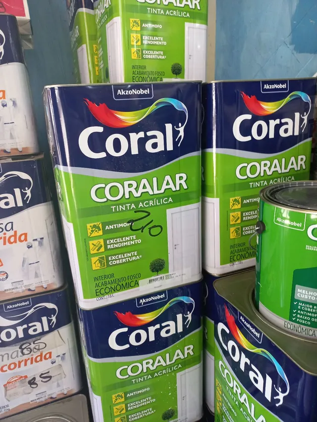 Tinta acrílica coral 18 litros
