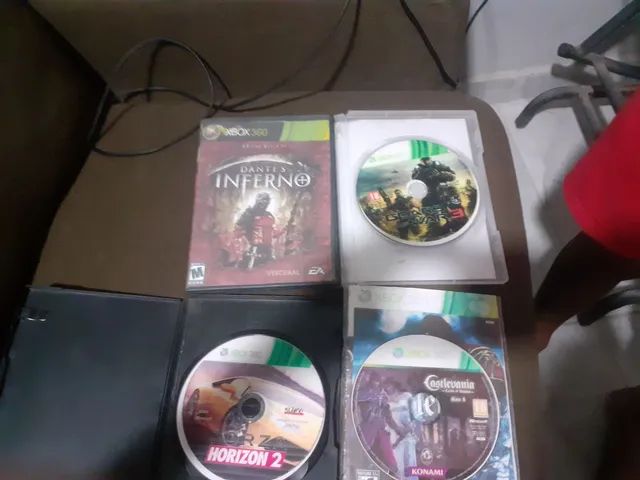 40 por 4 jogos de xbox 360 desbloqueado 1 game original quero 100