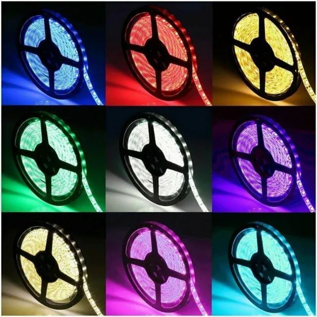 Fita de Led 5 Metros Com Controle e Fonte
