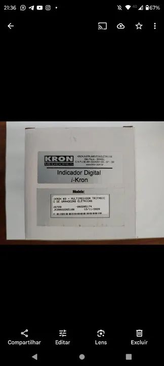 Multi medidor de Energia KRON NOVO