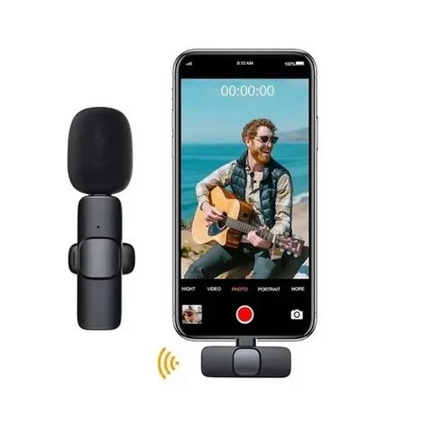 Microfone De Lapela Sem Fio Tipo C P/samsung Motorola Xiaomi - Foto 2