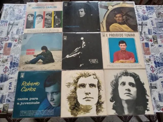 Coleção discos de vinil do Roberto Carlos