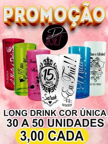 Copos Personalizados Long Drink
