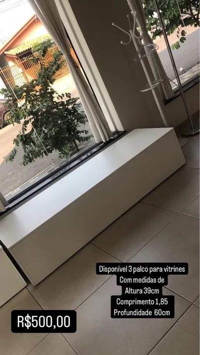 Palco para vitrine