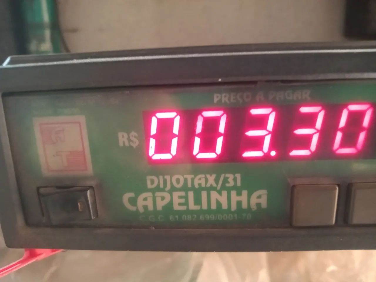 Taxímetro Capelinha digital antigo  - Foto 4
