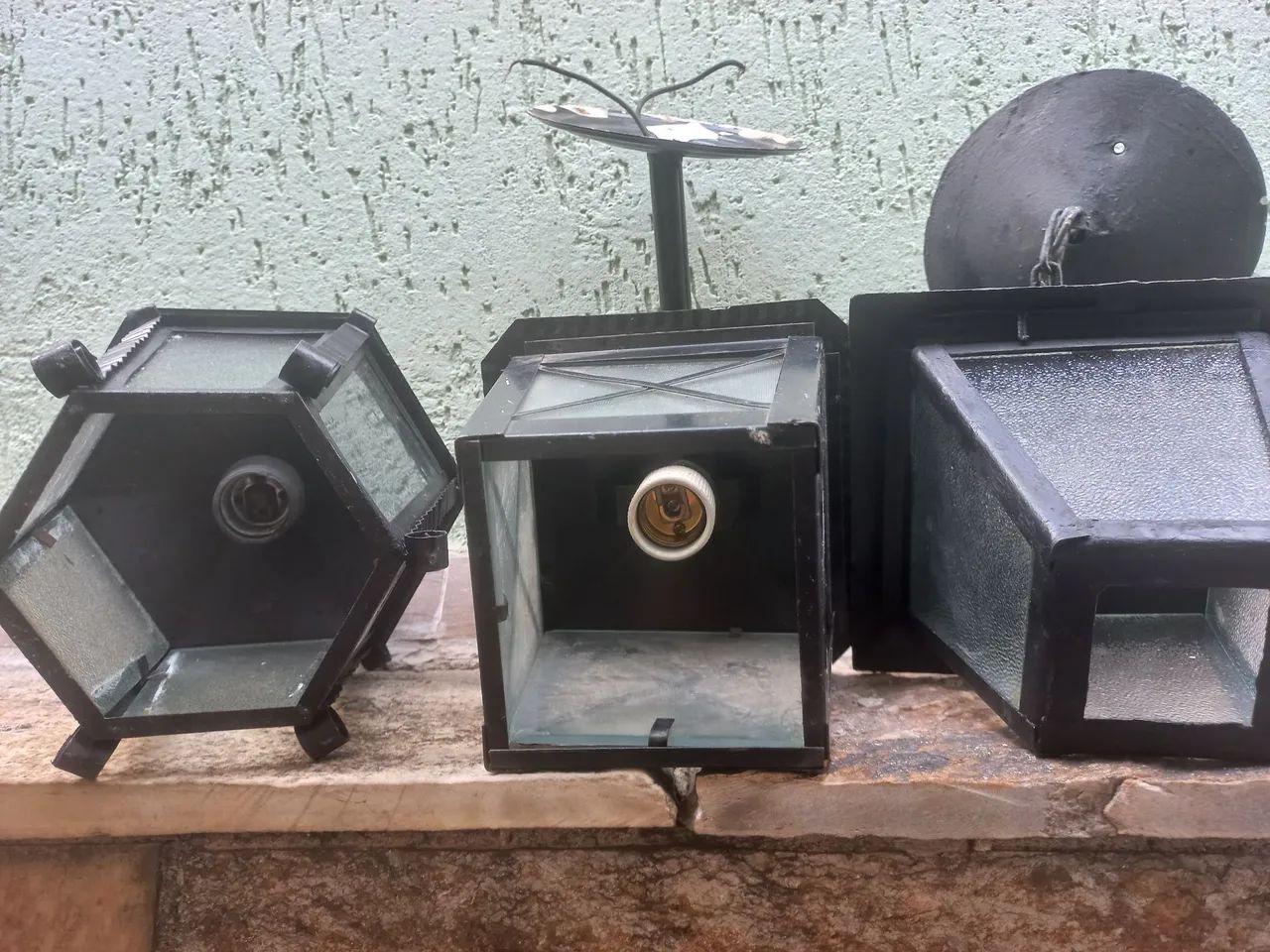 3 Luminárias arandelas antigas  - Foto 4