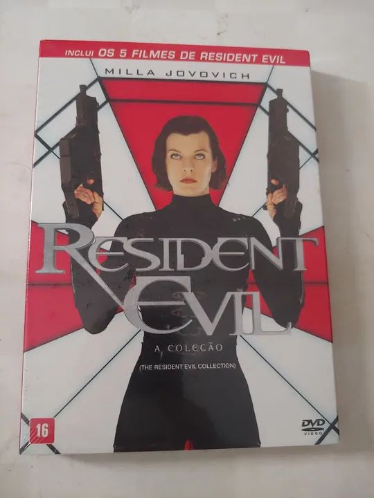 Box Dvd Coleção Resident Evil - 5 Filmes