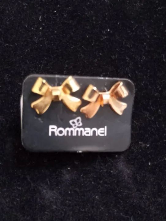 Brinco de Laço Pequeno Rommanel Folheado a Ouro - Foto 2