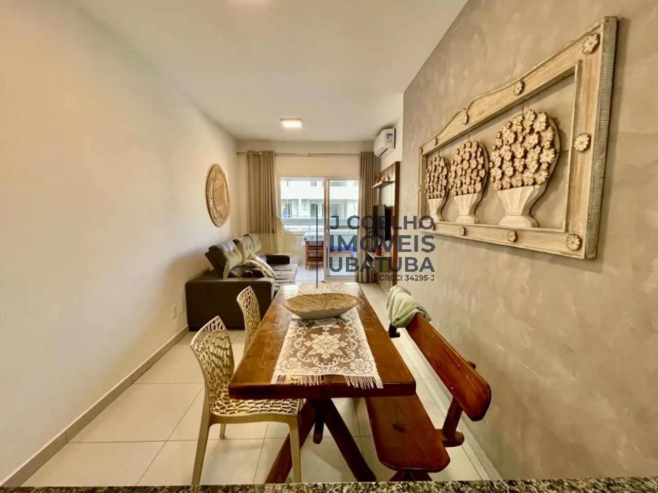 Apartamento com 2 dormitórios sendo 1 suíte, varanda gourmet à venda no Itaguá - Ubatuba S - Foto 2