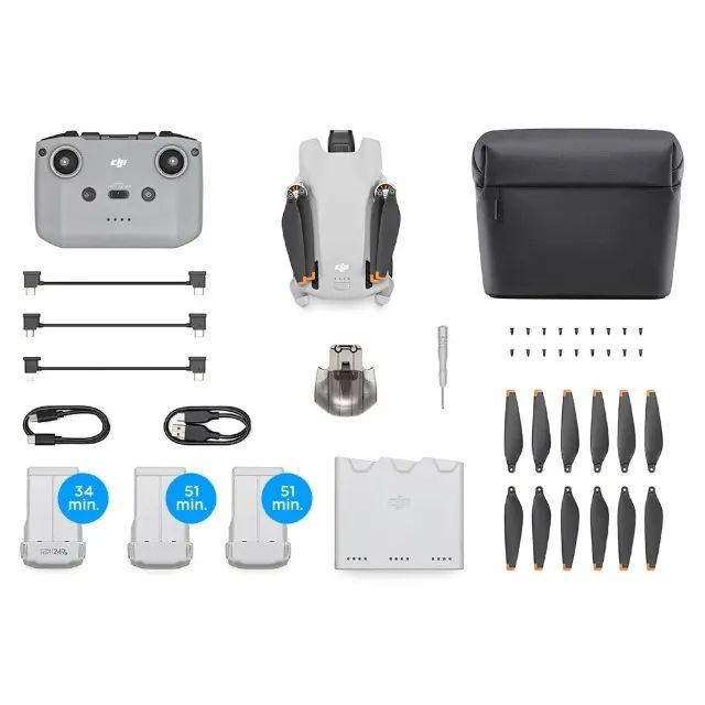 Drone DJI Mini 3 Fly More Combo Plus 4K Novo Lacrado