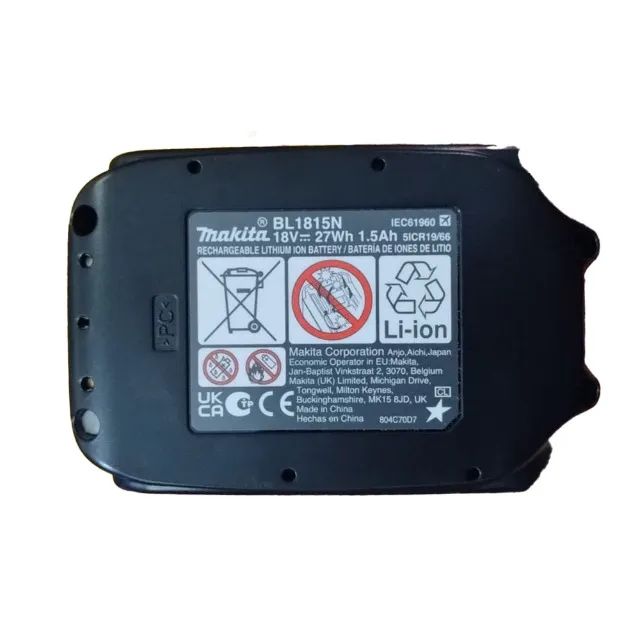 Bateria De Líthium 18v 1,5ah Bl1815n Makita Original - Foto 2