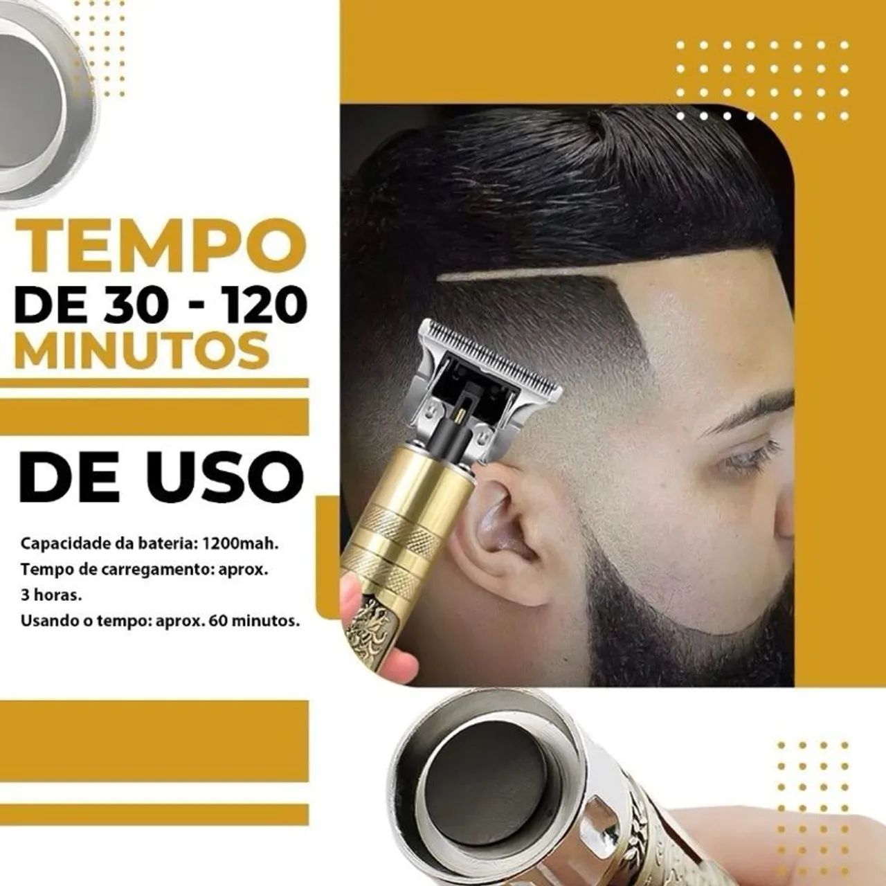 Máquina de Cortar Cabelo recarregável  - Foto 2