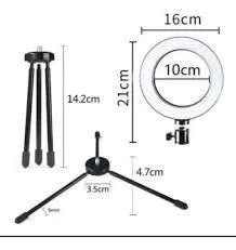  Luminaria LED Ring Light youtuber 6 polegadas SE-16 - Foto 6