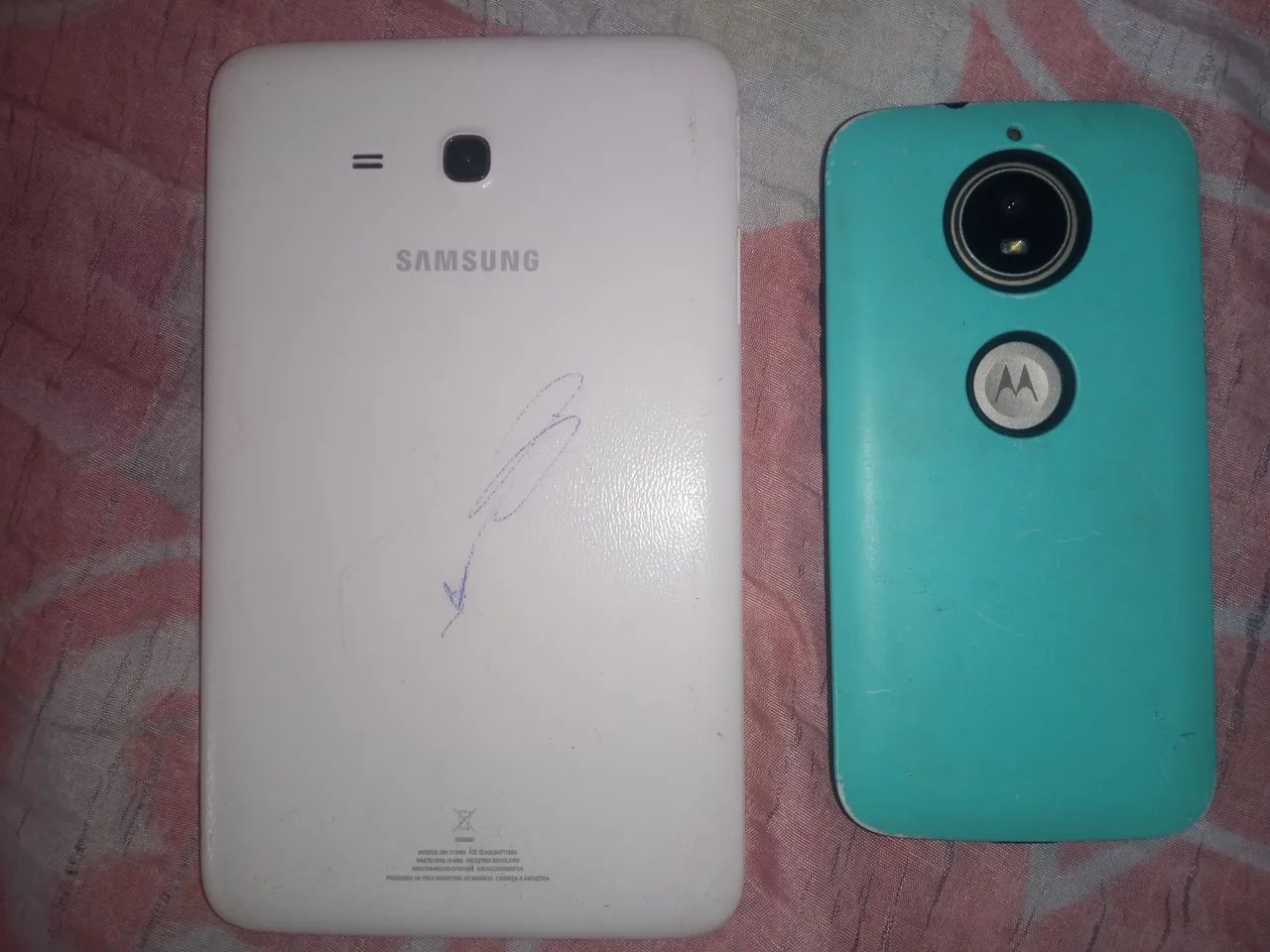 Tablet Samsung e celular g5s