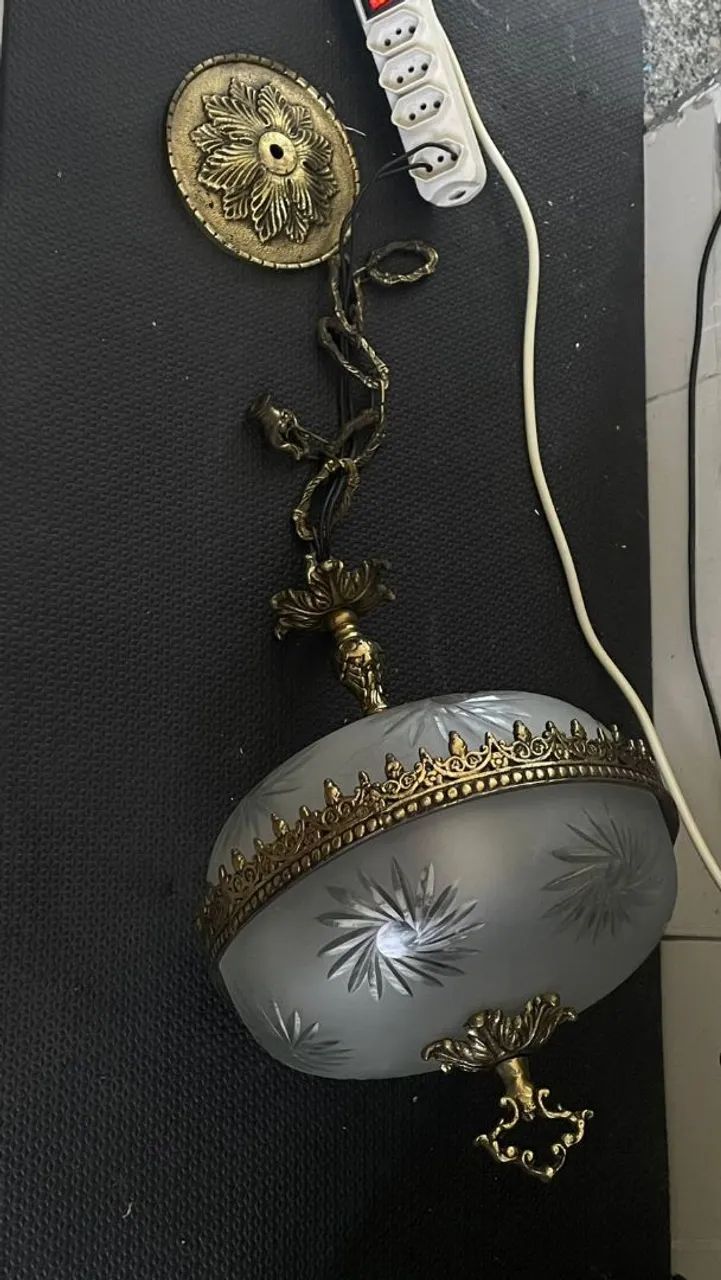 Lustre antigo vintage  - Foto 2