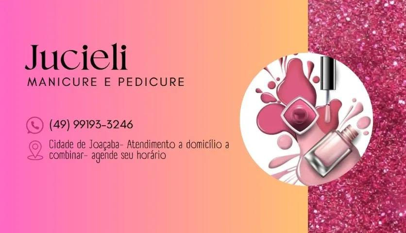Manicure e pedicure em domicilio (Joaçaba/SC)