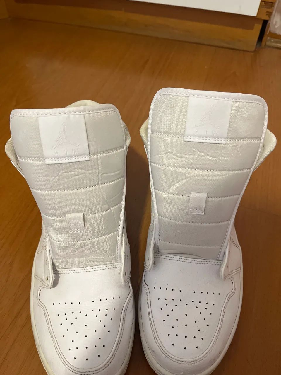 Jordan 1 mid todo branco  - Foto 5