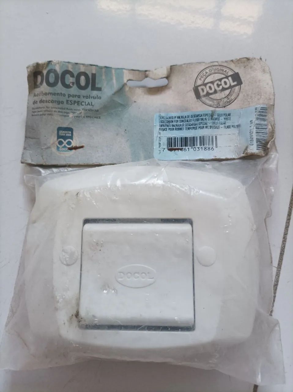 Docol Flush Valve Finish, Polar Ice