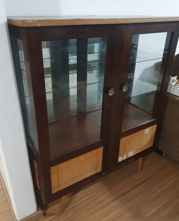Cristaleira Vintage Anos 50 Para Reforma - Foto 4