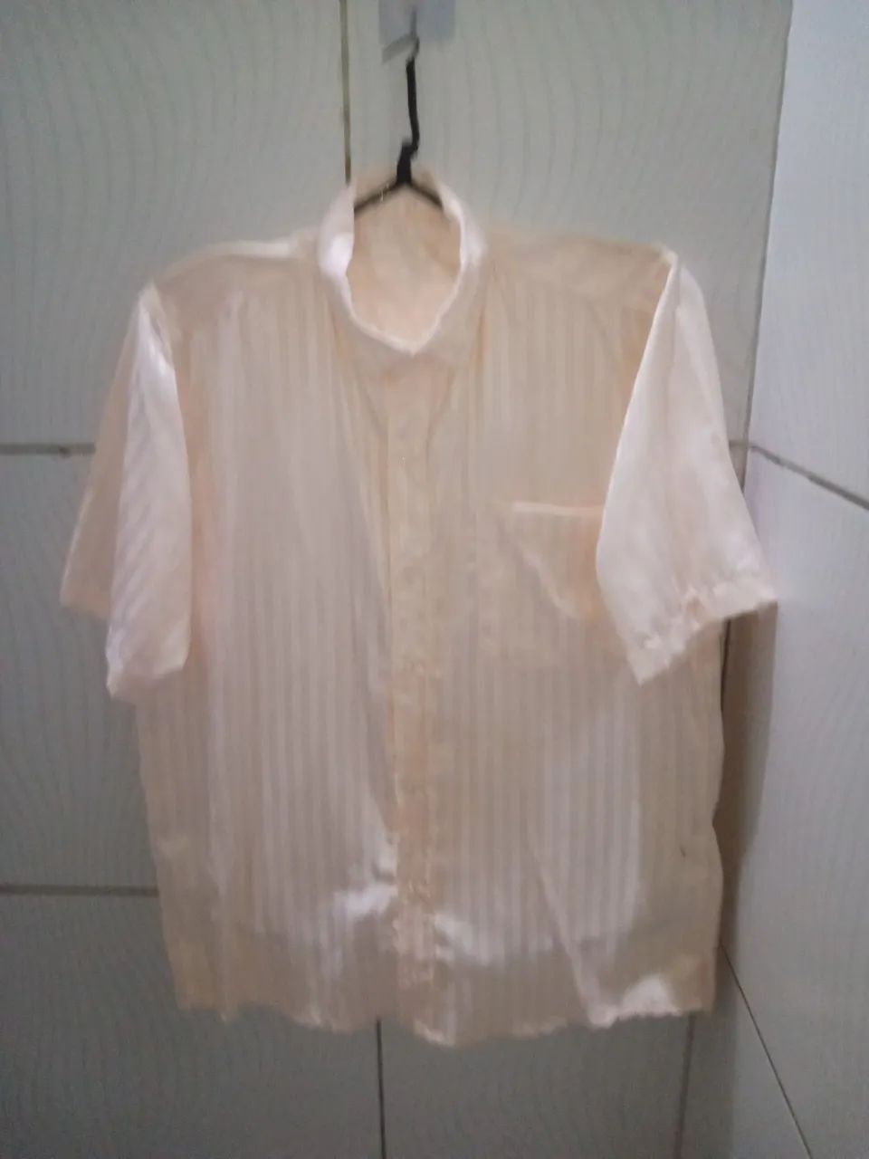 Camisa social Mangas  Curtas Listrada Masculino M - Foto 5