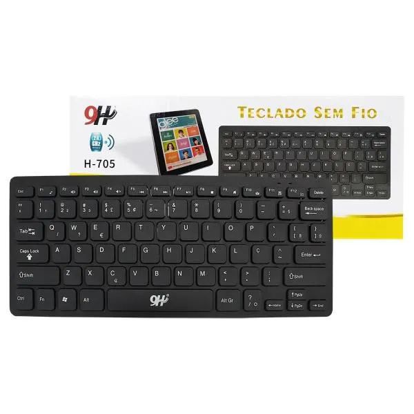 Teclado Sem Fio 9H H-705 - Foto 2