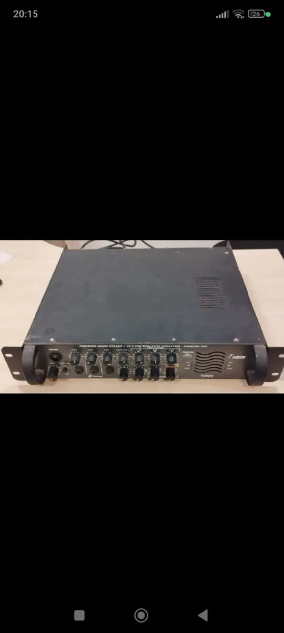 Amplificador de som de 70w.