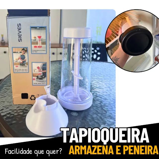 Tapioqueira Peneira Polvilhador - Prepara e Armazena - Tapiocas perfeitas _ CS432   - Foto 2