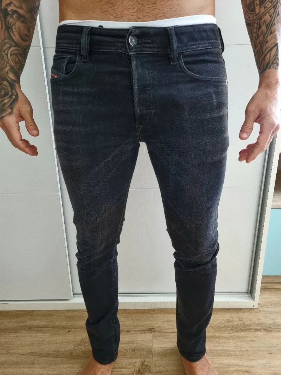 Calça Jeans Diesel Industry Preta - Foto 2